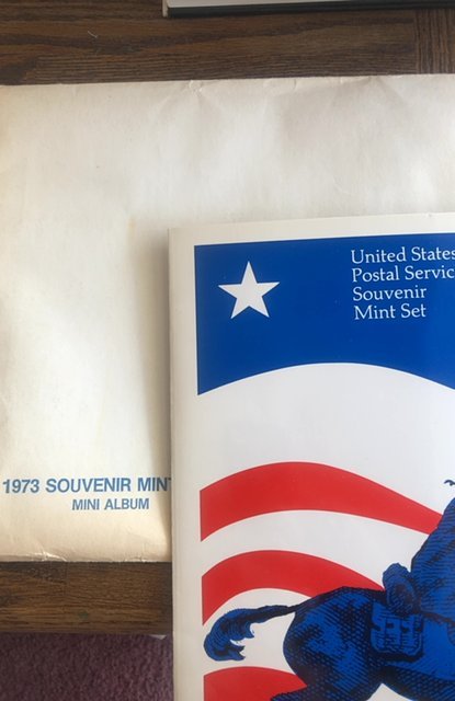 1973 US Post Office Souvenir stamp mint set