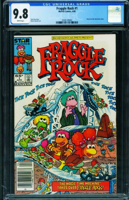 Fraggle Rock #1 cgc 9.8 1986-NEWSSTAND VARIANT 2038149002