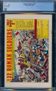 Captain America #108 CGC 8.5 White Pages Half page ad for Silver Surfer #1 