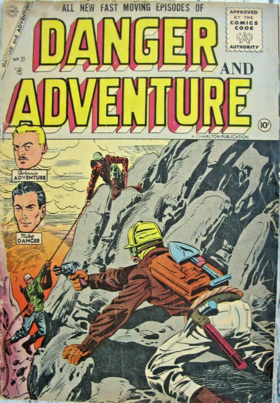 Danger and Adventure #27 Charlton Comic Silver Age 1956 VG+