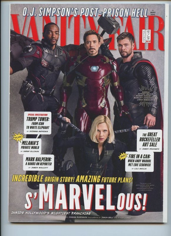 VANITY FAIR: Avengers Infinity War Cover (Iron Man, Black Widow, Thor, Falcon)