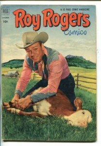 ROY ROGERS #57-1952- PHOTO COVER-KING OF THE COWBOYS-HEROIN STORY-vg