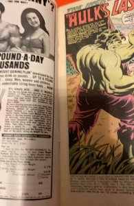 The Incredible Hulk #122 (1969)Hulk vs the thing high grade