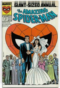 AMAZING SPIDER-MAN ANNUAL#21 VF/NM 1987 WEDDING ISSUE MARVEL COMICS