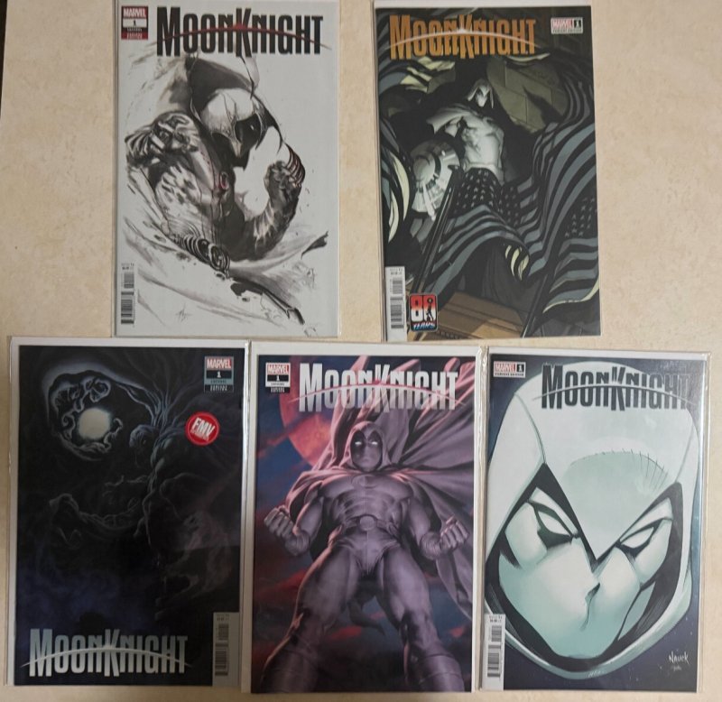 Moon Knight #1 Variant Lot 11 Books Marvel Comics 2021 McNiven Gist Nauck Larraz