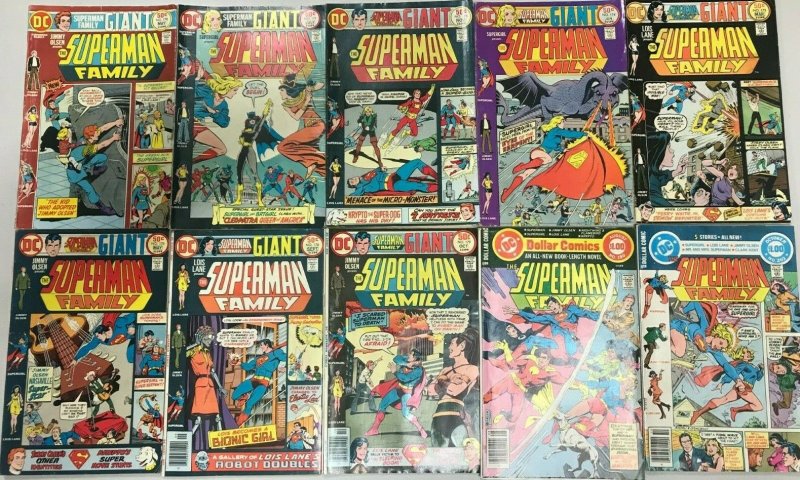 SUPERMAN FAMILY#170-203 FN-VF LOT (10 BOOKS) 1973 DC BRONZE AGE COMICS