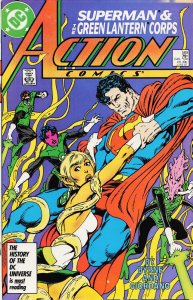 Action Comics #589 Direct Edition (1987) Green Lantern Corps