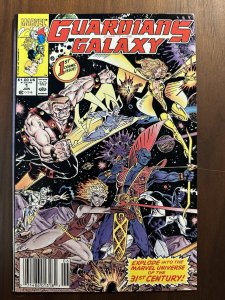 Guardians of the Galaxy #1 VF- Newsstand (Marvel 1990)