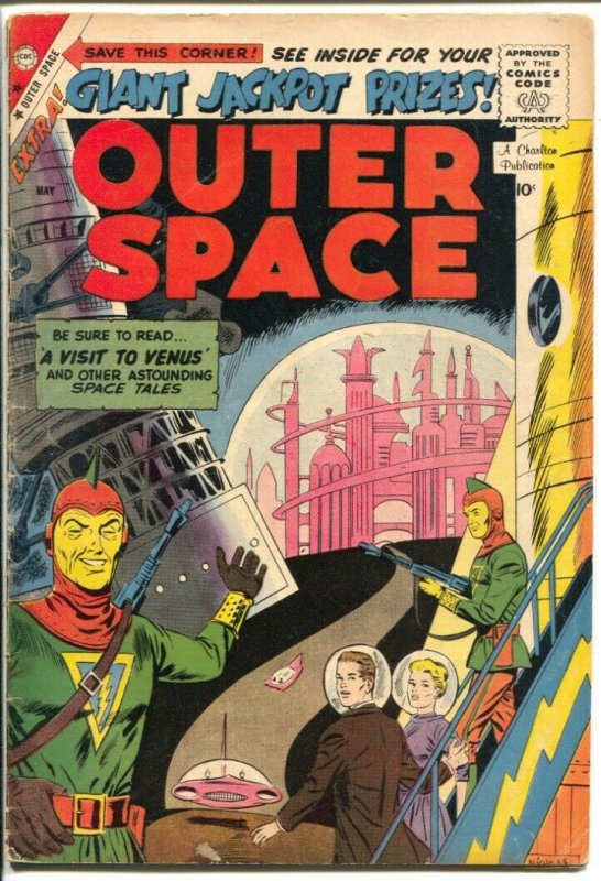 Outer Space #22 1959-Charlton-Visit To Venus-sci-fi stories-VG- 