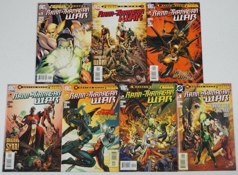 Rann/Thanagar War #1-6 VF/NM complete series + infinite crisis special HAWKMAN