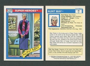 1990 Marvel Comics Card  #28  (Aunt May)   NM-MT