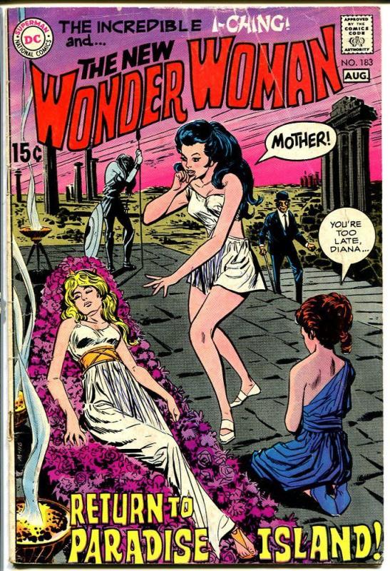 WONDER WOMAN #183 1969-DC COMICS--PARADISE ISLAND-- VG-