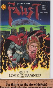 FAUST: Love of the Damned #1 (1989) VF 8.0, white!