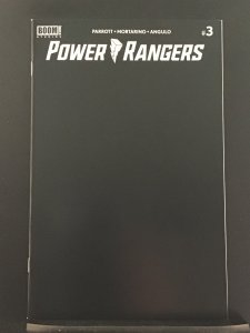 Power Rangers #3 Black Blank Sketch Cover