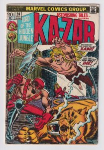 Marvel Comics! Ka-Zar! Issue #20!