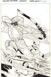 Old Man Hawkeye #1 Variant Cover - Old Man Logan - 2018 art by Greg Land 