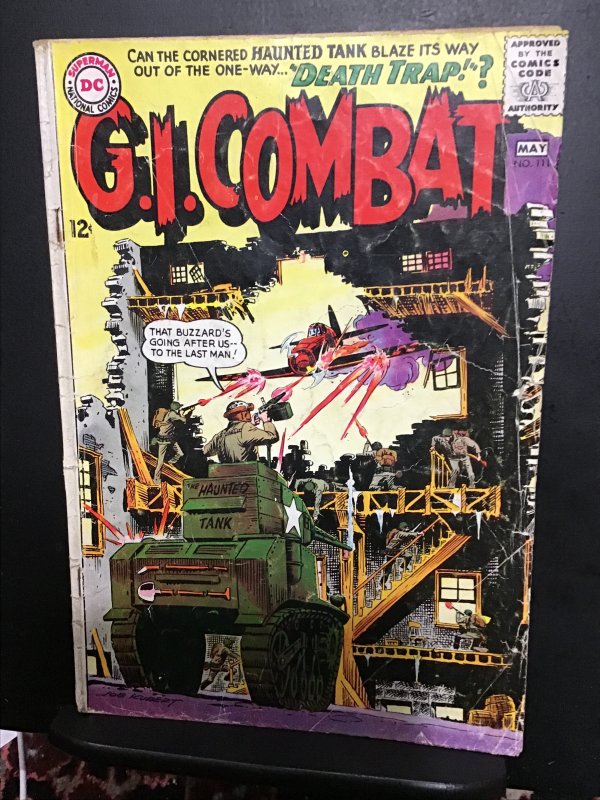 G.I. Combat #111 (1965) affordable-grade, Joe Kubert Haunted Tank key! VG Wow!