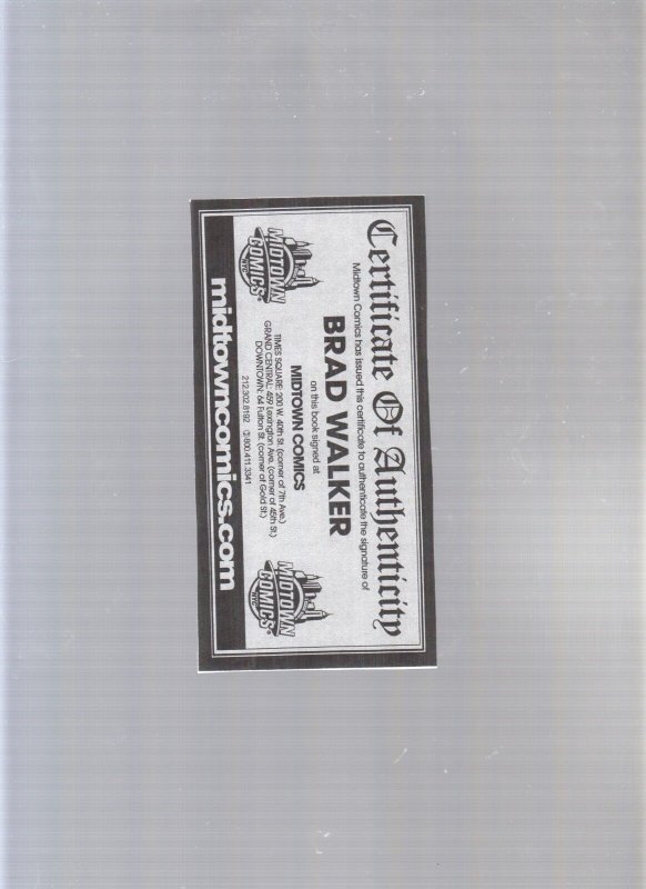 Action Comics #7 - SIGNED BY BRAD WALKER! (7.5/8.0) 2012