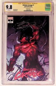 Absolute Carnage #1 (2019) CGC 9.8 Lee Variant Cover, signed by Lee!
