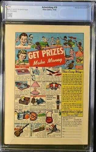 Astonishing #19 1952 Atlas Comics CGC 6.5