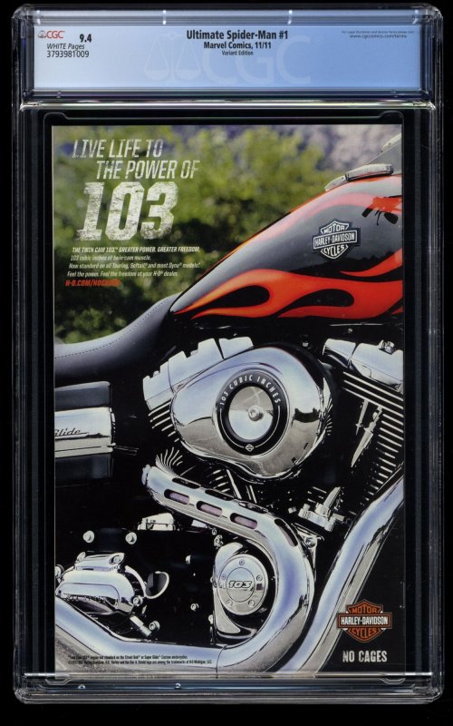 Ultimate Spider-Man #1 CGC NM 1:30 Pichelli Variant Miles