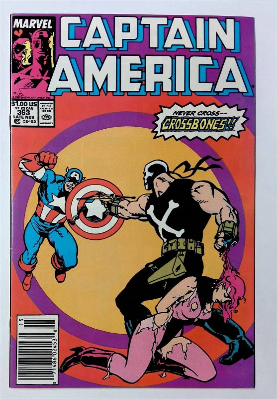 Captain America (1st Series) #363 (Nov 1989, Marvel) FN/VF