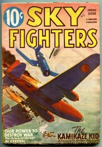 Sky Fighters Pulp Spring 1946-Kamikaze Kid- Hap Arnold VG/F