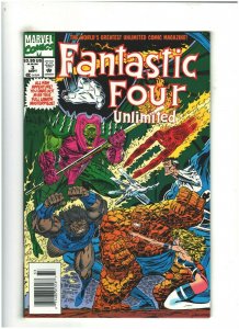 Fantastic Four Unlimited #3 NM- 9.2 Newsstand Marvel Comics 1993 Annihilus 