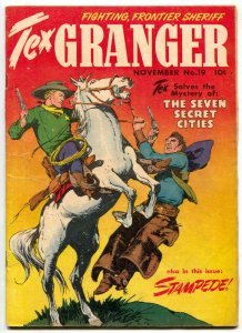 Tex Granger #19 1948- Seven Secret Cities- Golden Age Western VG