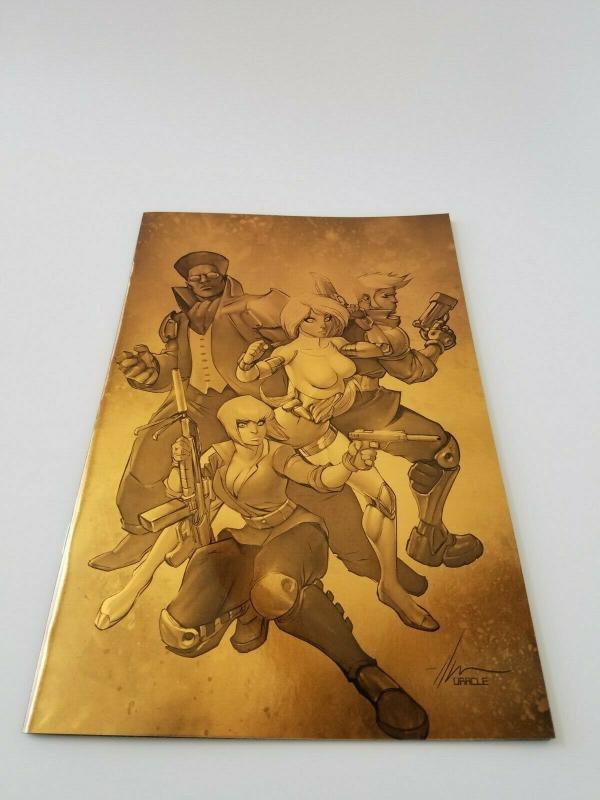 Cyber Spectre #2 Kickstarter Exclusive Ale Garza Gold Foil Cover Scout Comic NM 