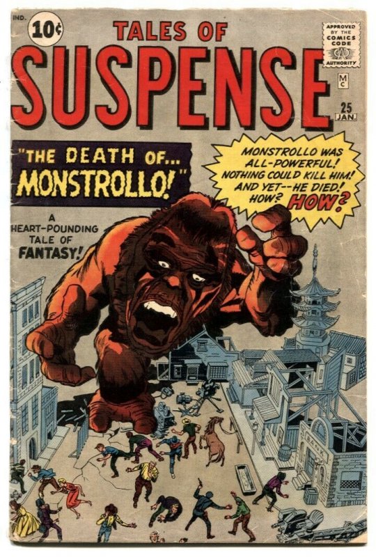 Tales of Suspense #25 1962- Jack Kirby- Pre-hero Marvel VG