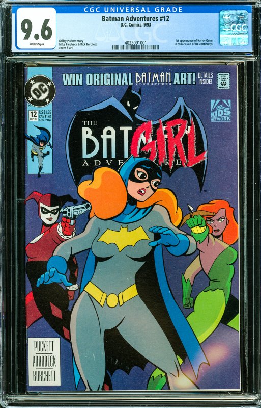 Batman Adventures #12 (1993) CGC Graded 9.6 - 1st Harley Quinn!