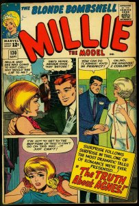 MILLIE THE MODEL #130 1965 MARVEL PAPER DOLLS FASHIONS VG/FN