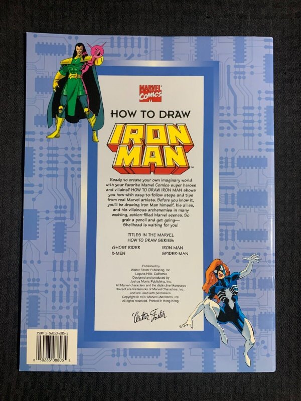1997 How To Draw IRON MAN Walter Foster VF 8.0 Marvel Comics