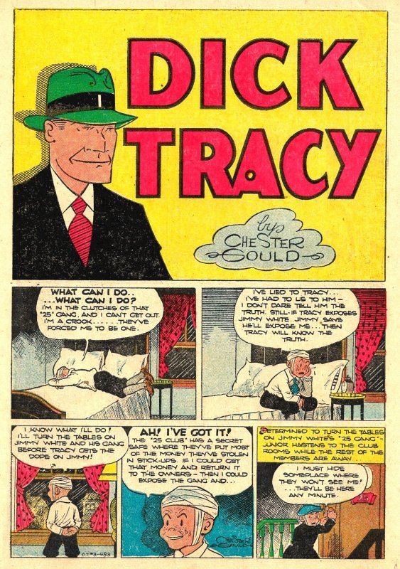 DICK TRACY MONTHLY #3 (Mar1948) 7.5 VF-  Gritty Noir Crime! Chester Gould!