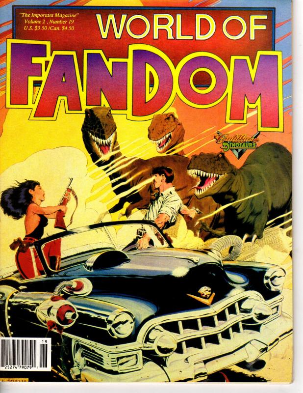 World of Fandom Magazine Vol. 2 #19 1993 Cadillacs Dinosaurs JB Macabre Godzilla