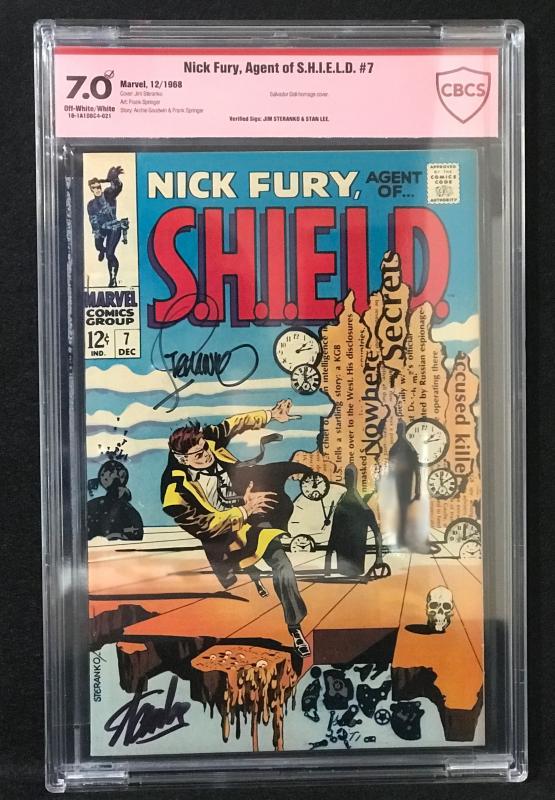 Nick Fury #7  (Marvel, 1968) CBCS 7.0 ver sigs of Steranko & Stan Lee