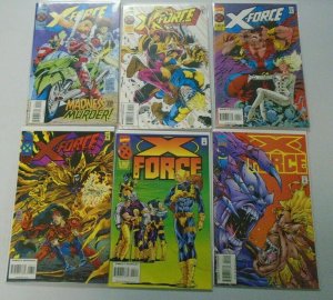 X-Force comic lot 18 diff from:#40-62 8.0 VF (1994-97)