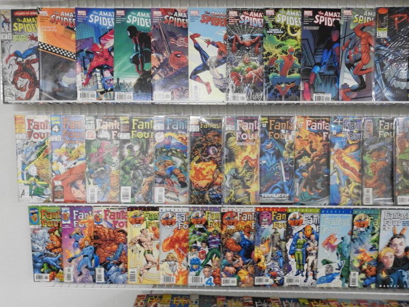 Huge Lot 200+ Comics W/ Fantastic Four, Spider-Man, Pitt+ Avg VF Condition!