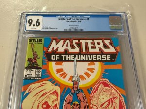 Masters Of The Universe # 1 CGC Graded 9.6 Marvel Comic Book Newsstand Var. JH34