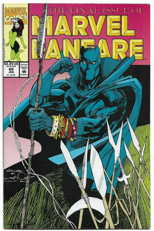 MARVEL FANFARE#60 VF/NM 1991 BLACK PANTHER MARVEL COMICS