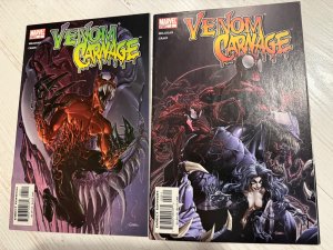 Venom vs. Carnage #2 & #3 (2004) mini series crane art