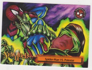 1996 Fleer Ultra Spider-Man Premium #53 Spider-Man vs Polestar