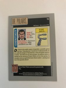 DR. POLARIS #93 card : 1992 DC Universe Series 1, NM/M, Impel; GL villain