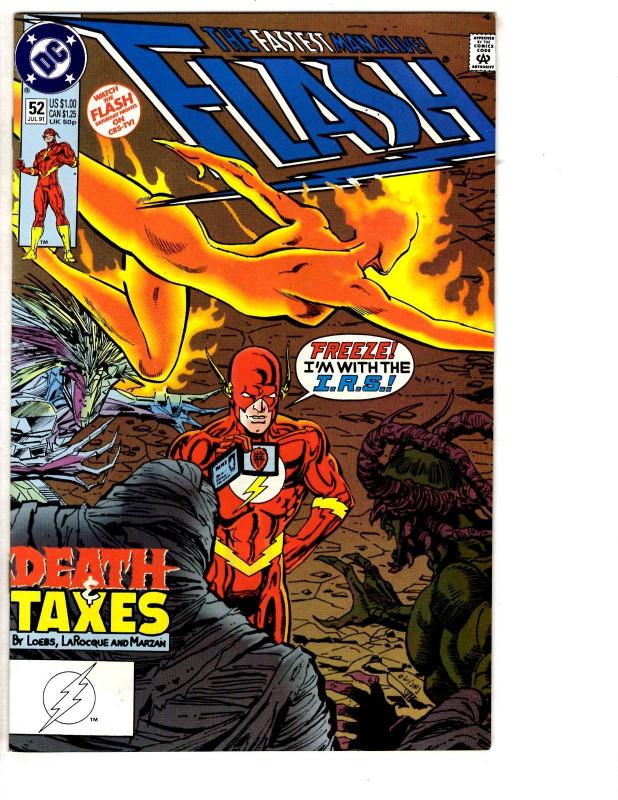 5 Flash DC Comic Books # 52 53 54 56 57 Wally West Superman Jimmy Olsen WT14