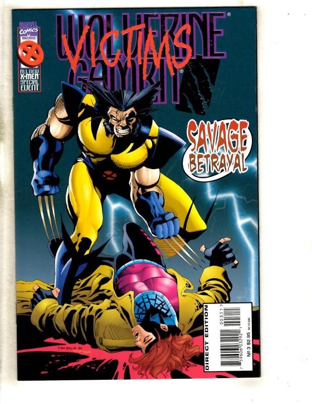 7 X-Men Marvel Comic Books Wolverine Gambit # 1 2 3 4 Jeopardy 1 + Doop 1 2 CR58