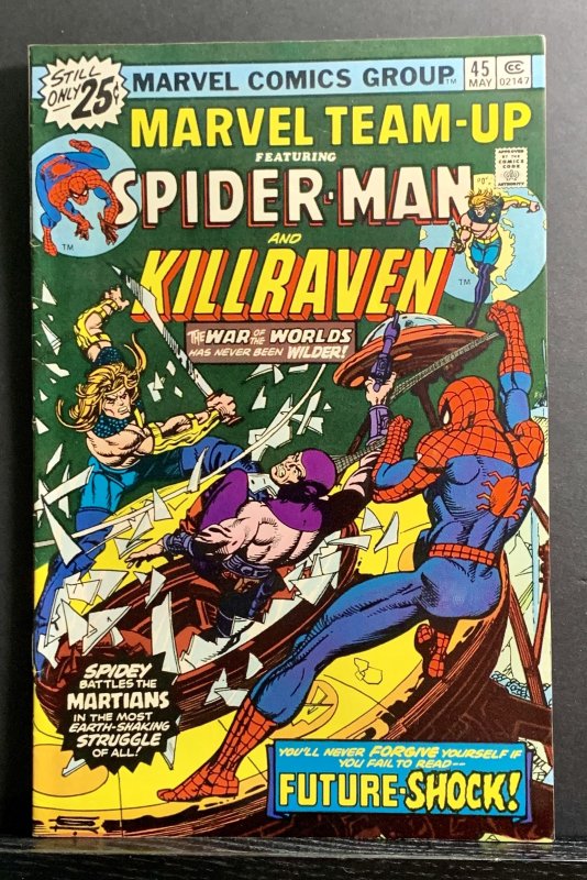 Marvel Team-Up #45 (1976) Spider-Man & Killraven FN-