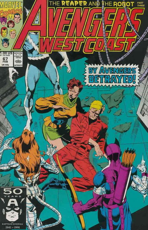 Avengers West Coast #67 FN; Marvel | save on shipping - details inside