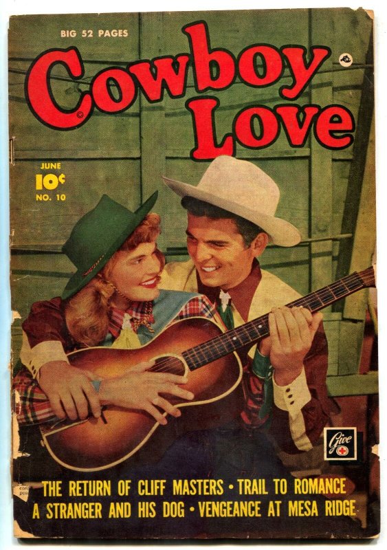 Cowboy Love #10 1950- Golden Age Western Romance G 