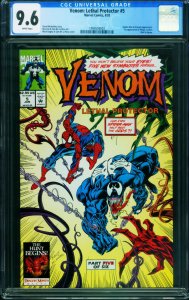 Venom: Lethal Protector #5 CGC 9.6 First Phage- Lasher- Riot - Agony 1994559003